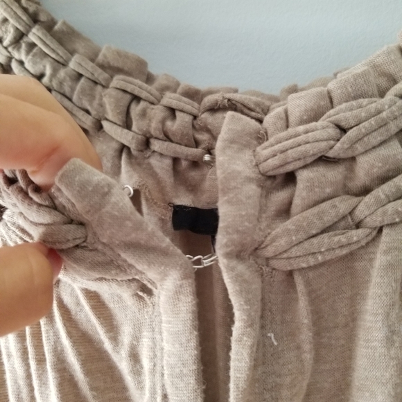 Anthro Ryu Tan Boho Long Tie Vest Large - Picture 5 of 10